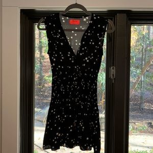 Maaji Black Dress/ Cover Up With White Stars in size Small